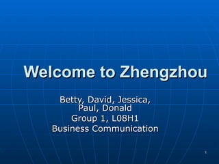 Welcome to Zhengzhou