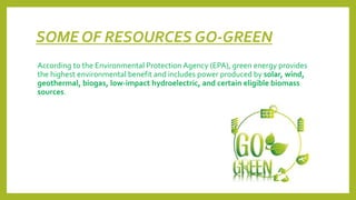 Go Green | PPTX