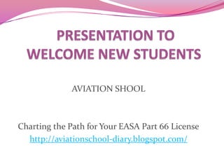 AVIATION SHOOL



Charting the Path for Your EASA Part 66 License
  http://aviationschool-diary.blogspot.com/
 