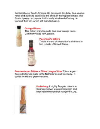 Welcomreadings bitters | DOC