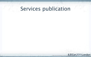 Services publication
 