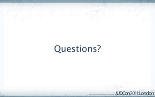 Questions?
 