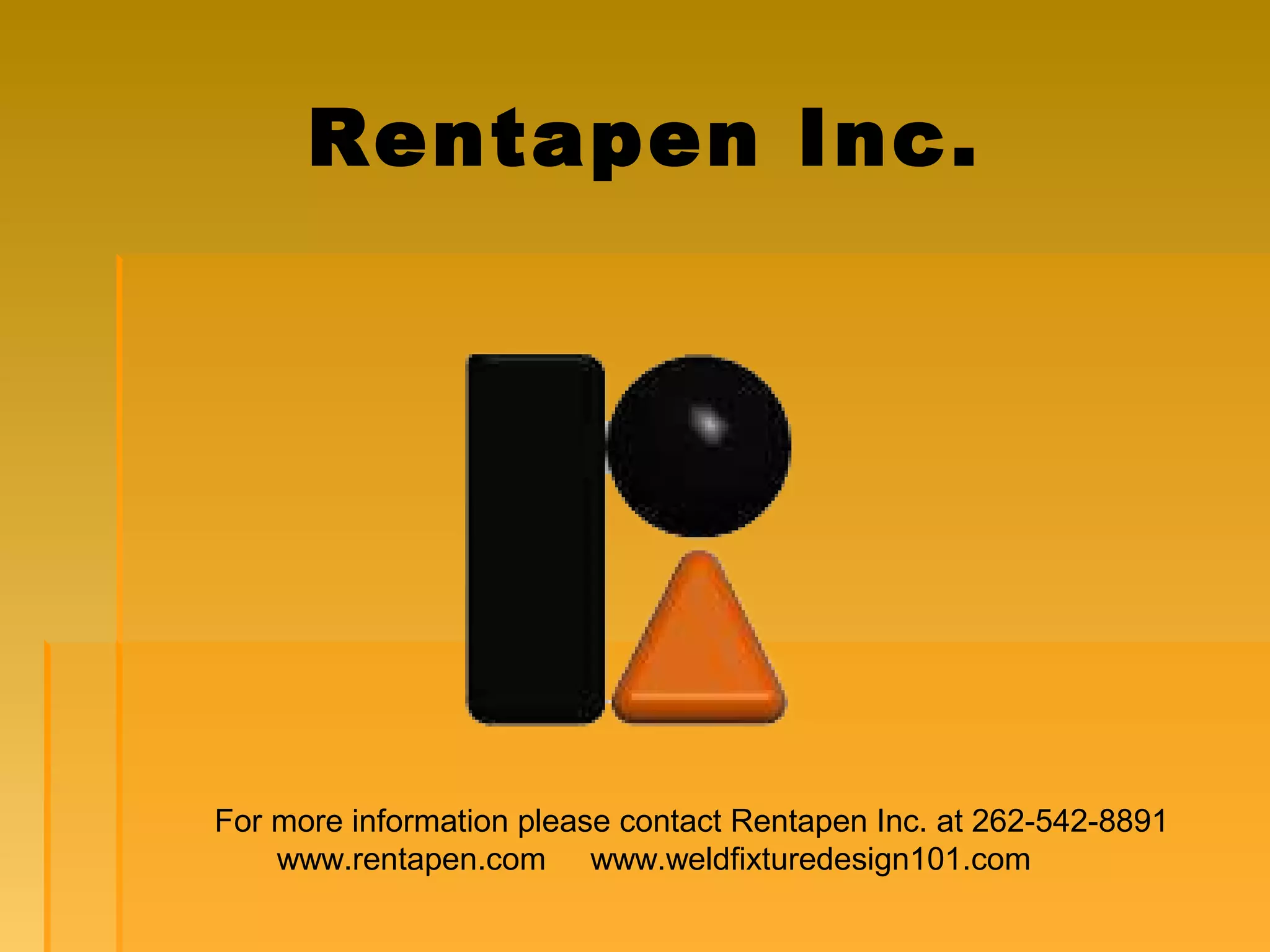 Weld and Lift Fixtures PPT