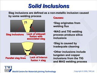 Weld Defects remedies and its cause why it comes | PPT