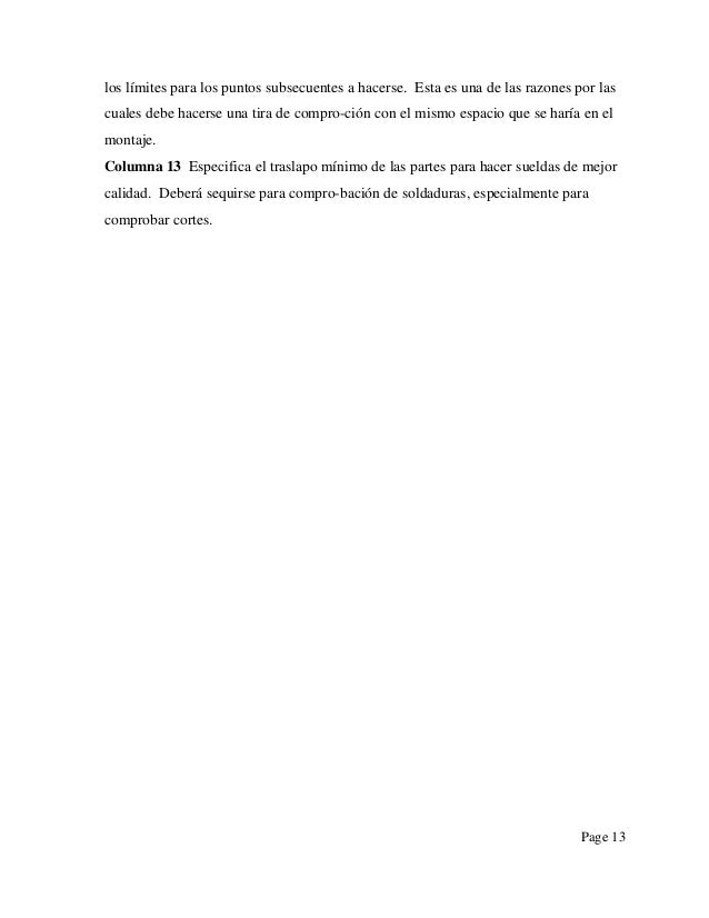 Welding basics spanish