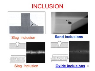 Weld Inclusion Definition welding defects DSS guidelines and basics | PDF
