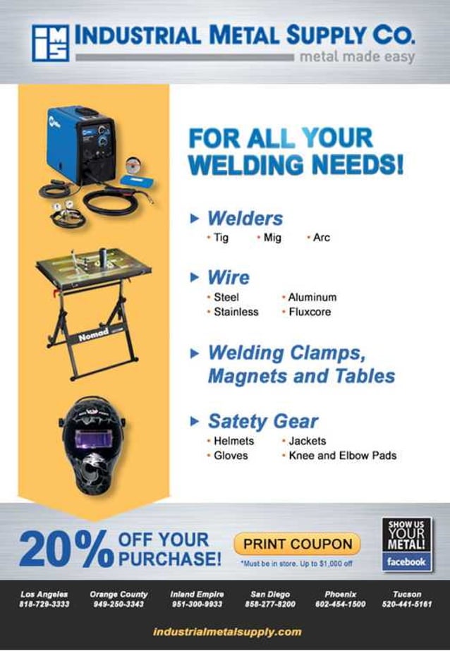 Welding eblast Industrial Metal Supply Co. PDF