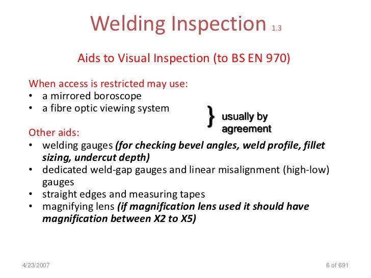 Welding Inspection Cswip
