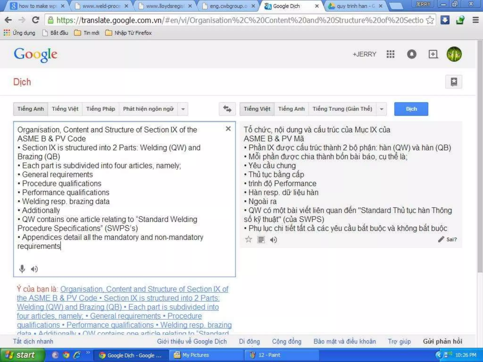 Welding procedure & welder qualification review