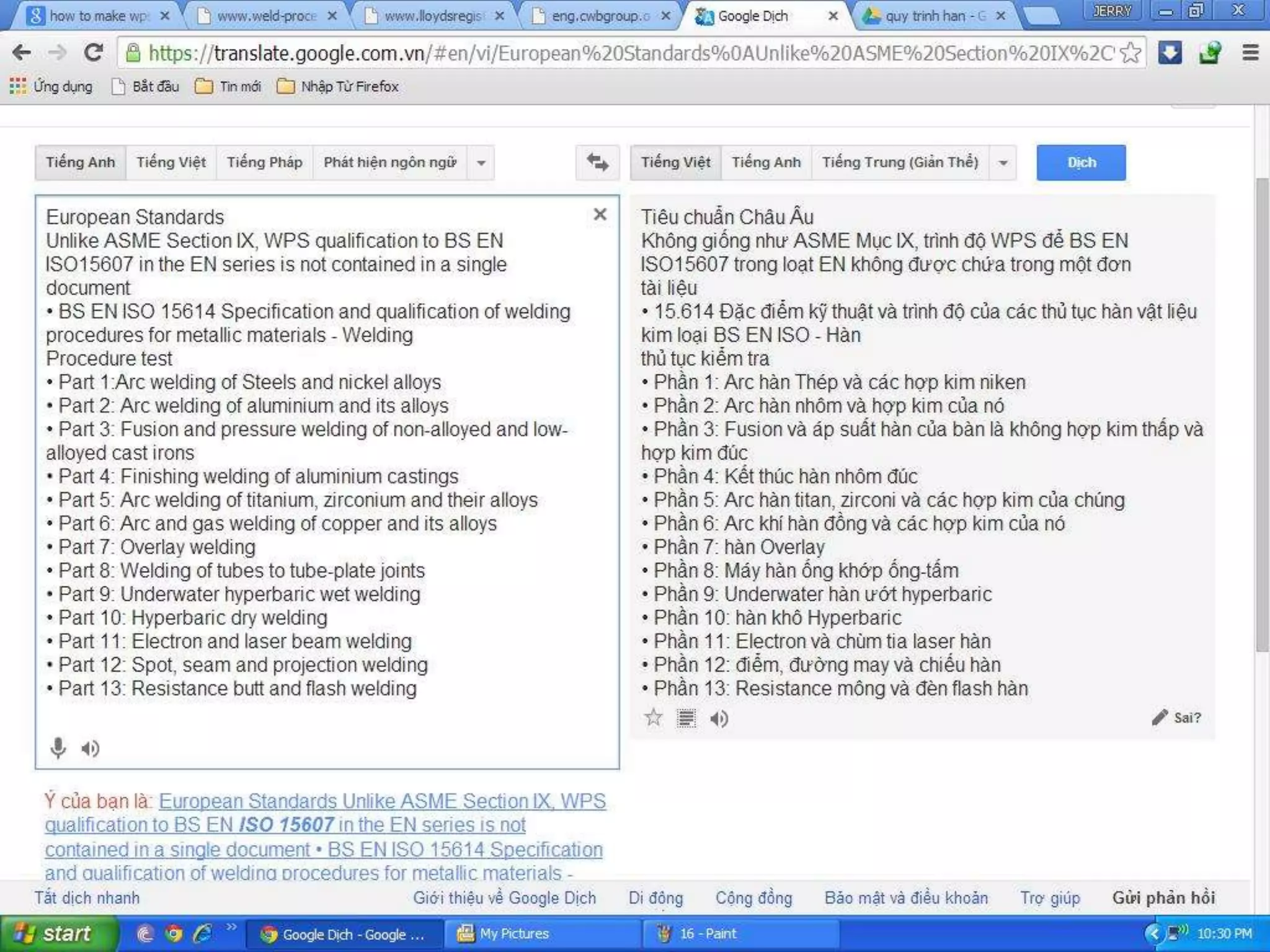 Welding procedure & welder qualification review