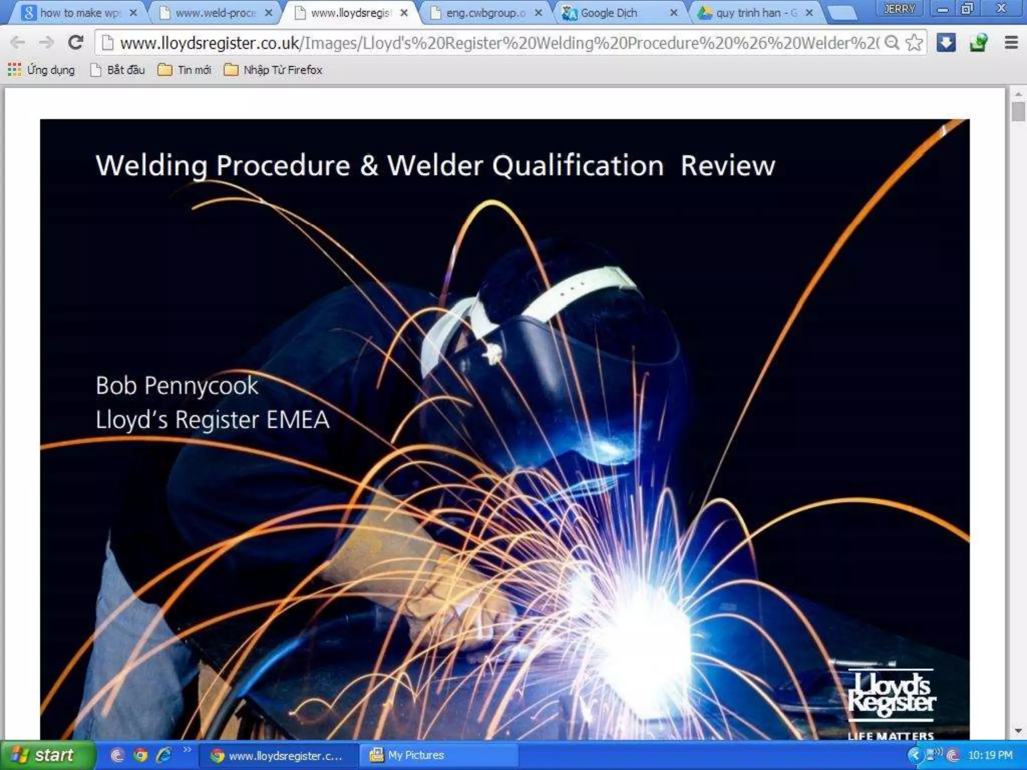 Welding procedure & welder qualification review