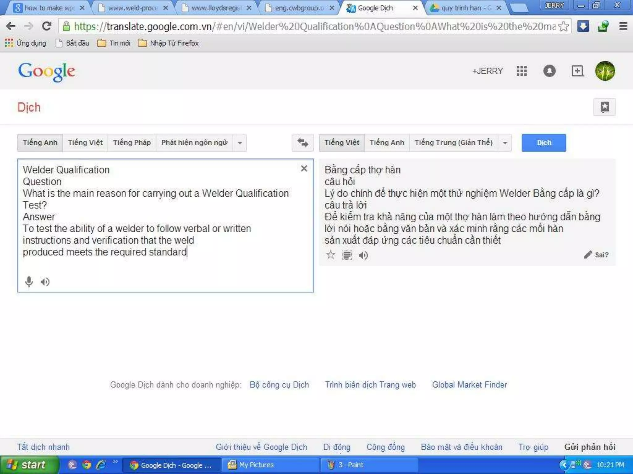 Welding procedure & welder qualification review