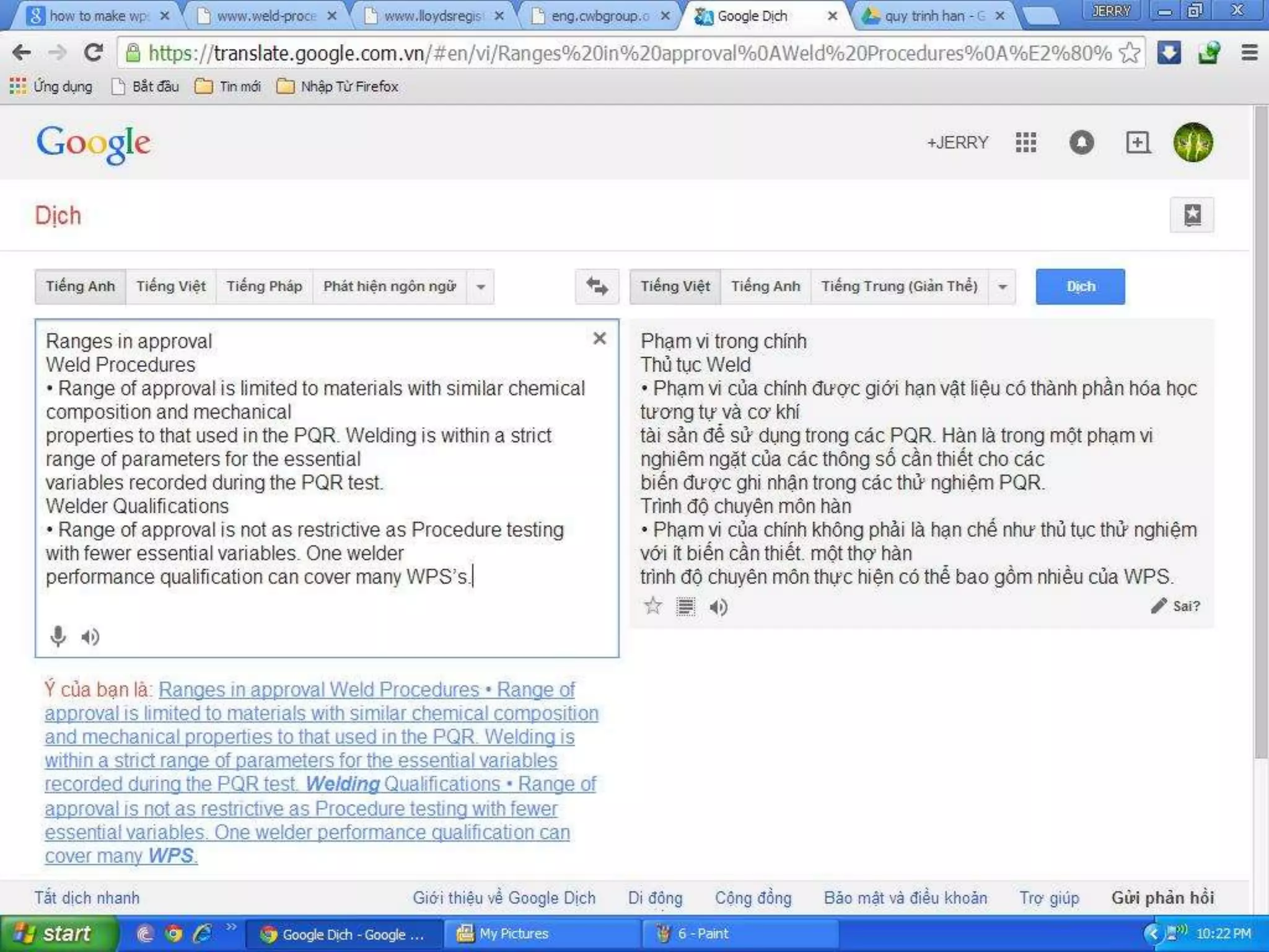 Welding procedure & welder qualification review