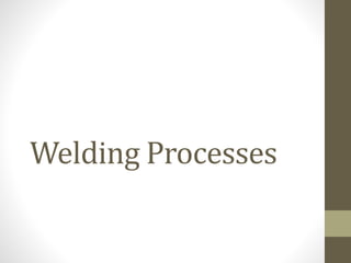 Welding Processes
 