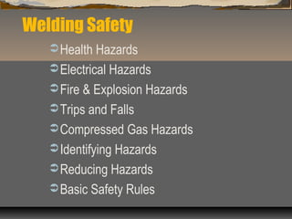 Welding safety hazard | PPT