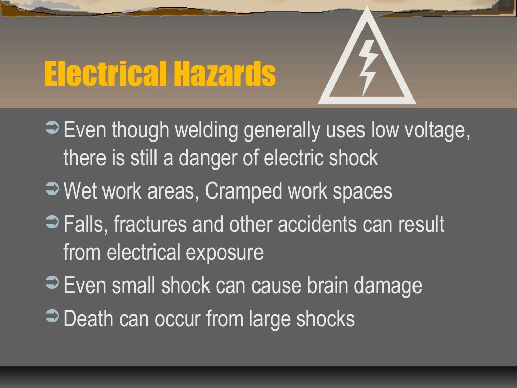 Welding safety hazard