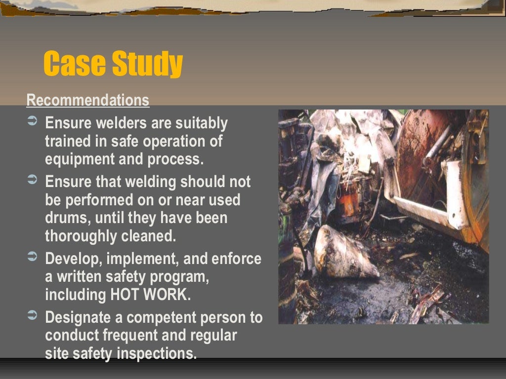 Welding safety hazard