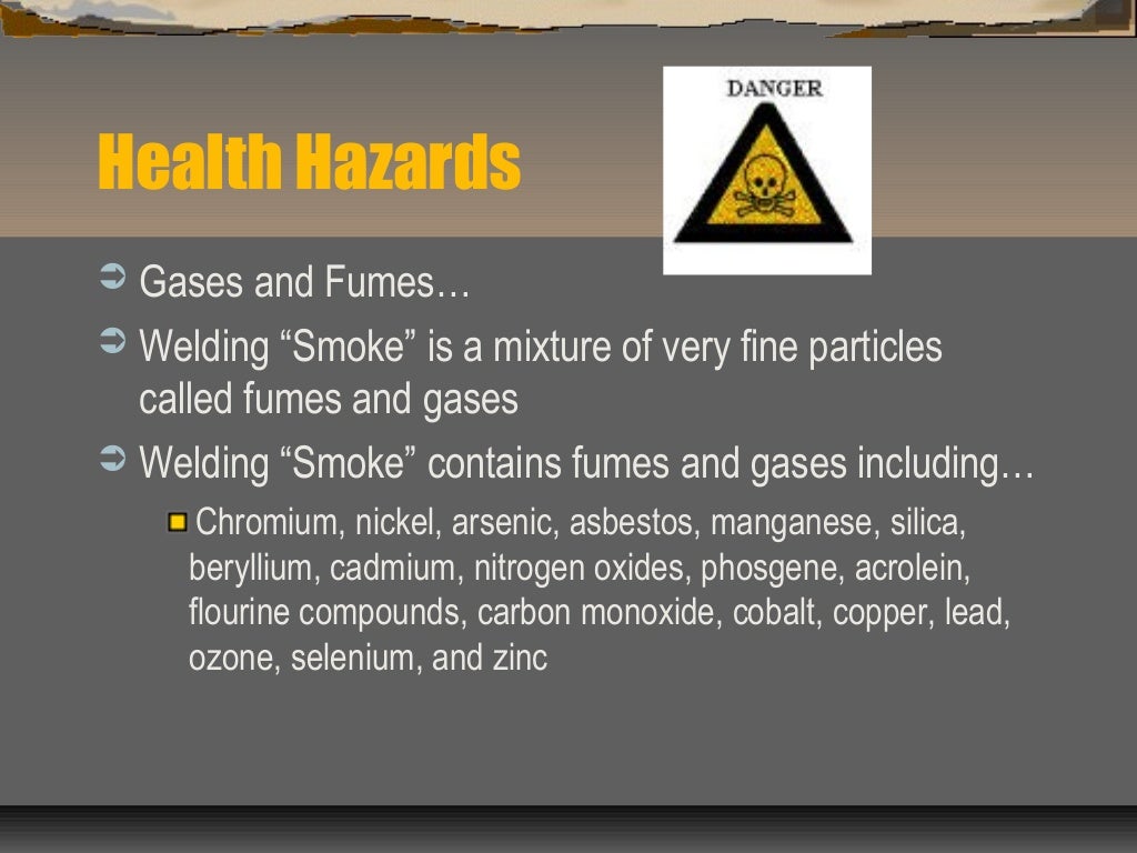 Welding safety hazard
