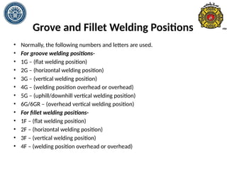 Groove Position Welding Shop workshop for nust mech course | PPTX