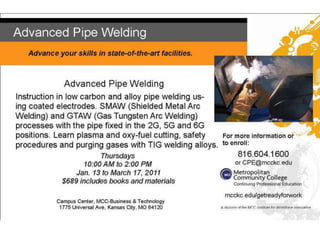 Does someone you know want to learn advanced welding?