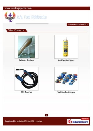 - Industrial Products -


Other Products:




          Cylinder Trolleys   Anti Spatter Spray




            CO2 Torches       Welding Positioners
 