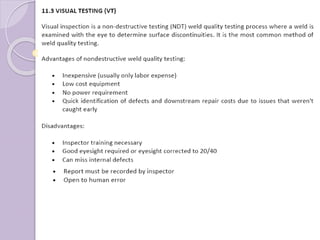 Weld quality testing