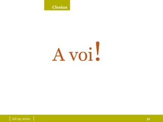 |  May 26, 2009   | A voi ! 