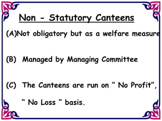 Non Statutory Examples Welfare scheme in Railways | PPT