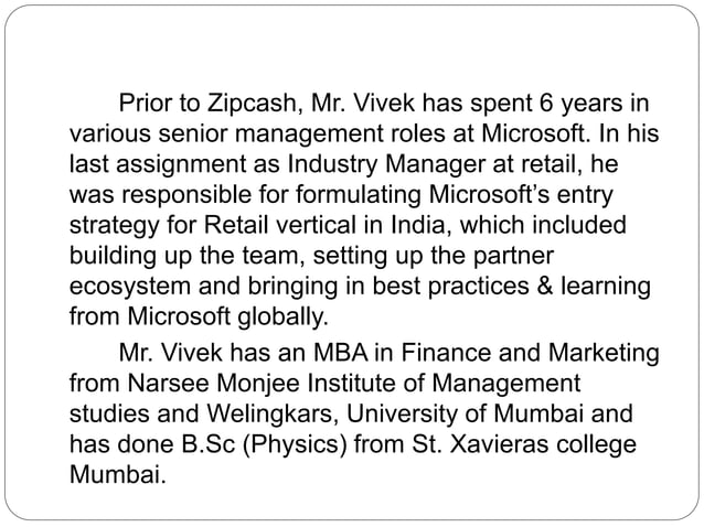 We like project welingkar | PPTX | Large Business | Business