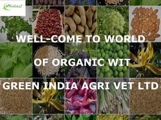 WELL-COME TO WORLD

    OF ORGANIC WIT

GREEN INDIA AGRI VET LTD
 