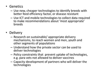 Livestock and economic well-being