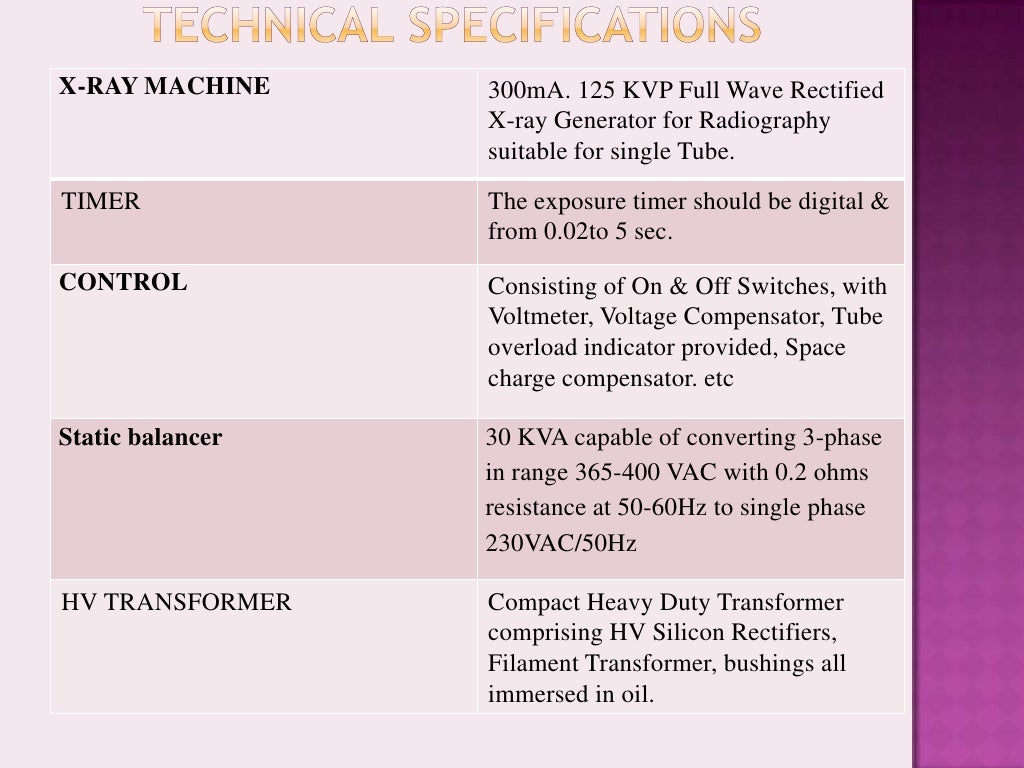 x ray machine ppt
