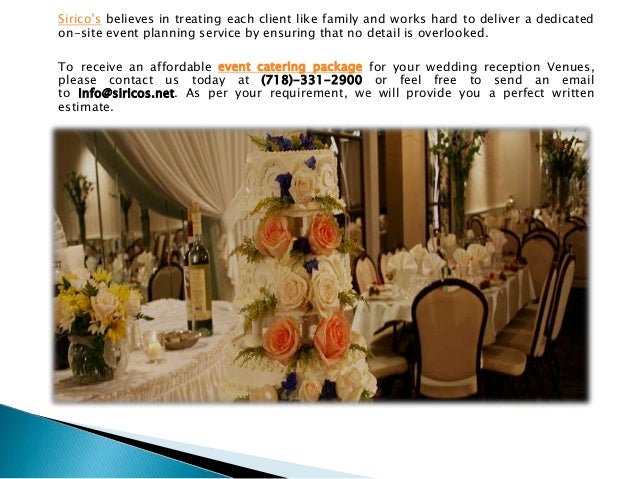 Why To Choose Siricos For Hosting A Wedding Reception In Brooklyn N