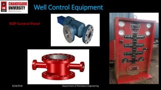 Well Control Equipment
8/18/2018 Department of Petroleum Engineering
BOP Control Panel
 