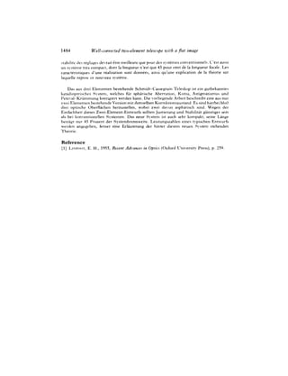 Well corrected two element telescope with a flat image   1981