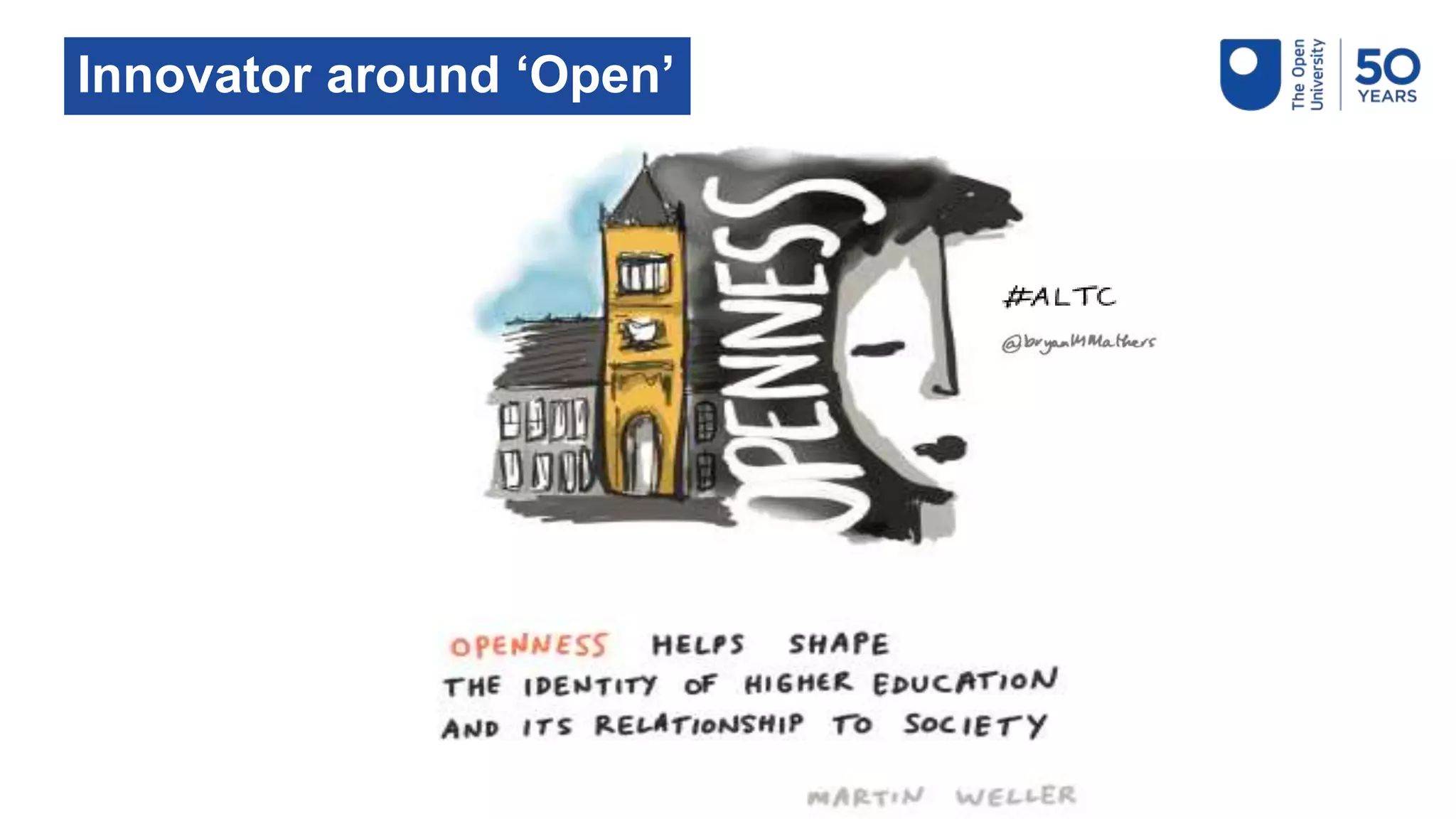 Innovator around ‘Open’
 