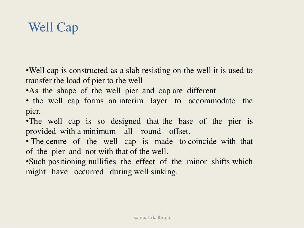 Well foundation