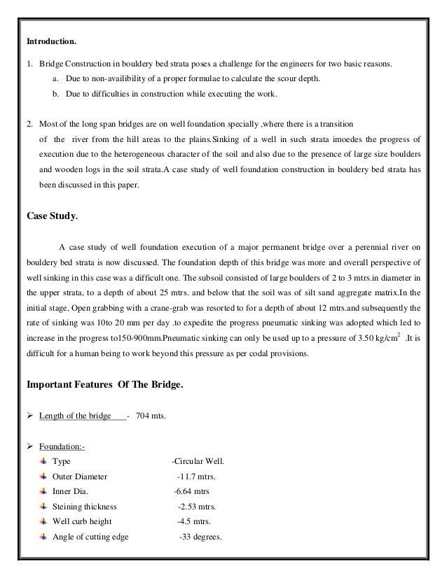 Well foundation for bridges pdf reader