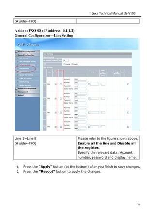 Wellgate 26xx Series VoIP Gateway | PDF