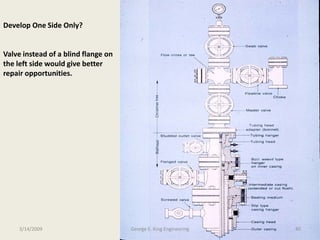 Develop One Side Only?
Valve instead of a blind flange on
the left side would give better
repair opportunities.
3/14/2009 40George E. King Engineering
 