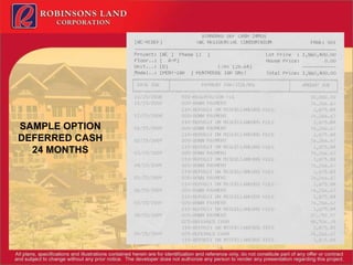 SAMPLE OPTION DEFERRED CASH 24 MONTHS 
