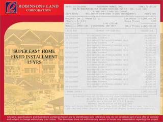 SUPER EASY HOME FIXED INSTALLMENT 15 YRS 