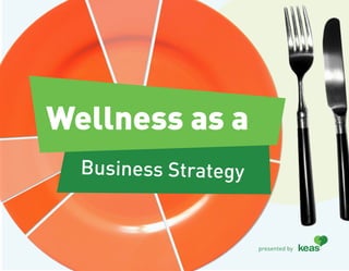 Wellness as a
  Business Strategy


                      presented by
 