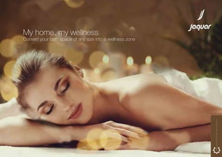 My home, my wellness
Convert your bath space of any size into a wellness zone
WELLNESSBATHROOMCONCEPT
 