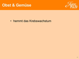 hemmt das Krebswachstum Obst & Gemüse 