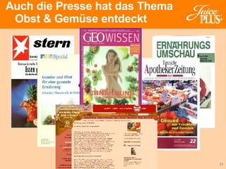 Auch die Presse hat das Thema  Obst & Gemüse entdeckt 