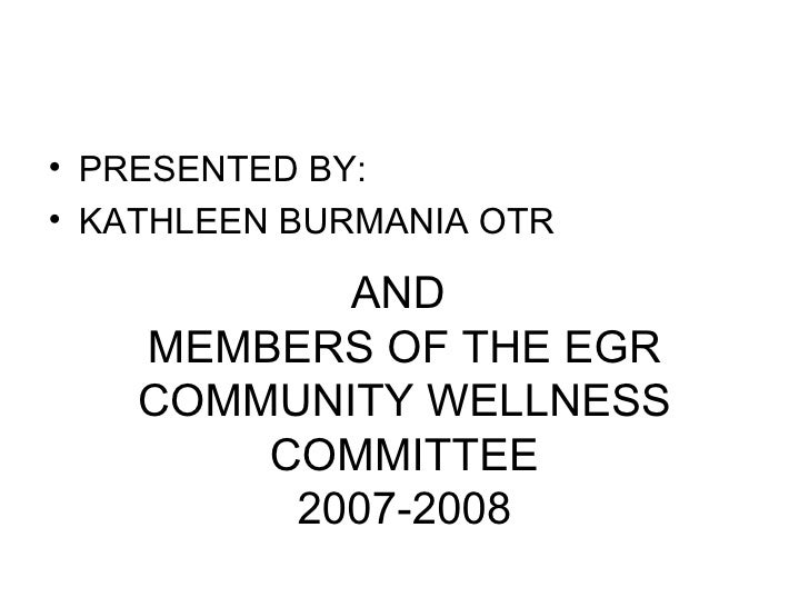 Proposal for Wellness Program