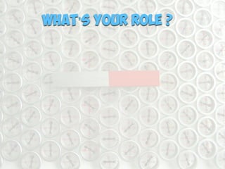 What’s Your Role ?
 