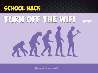Turn off the WIFI
School Hack
 