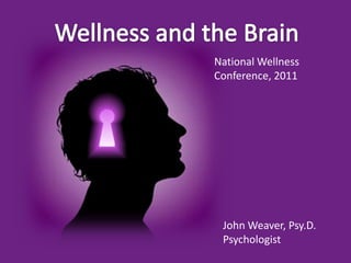 National Wellness
Conference, 2011




 John Weaver, Psy.D.
 Psychologist
 